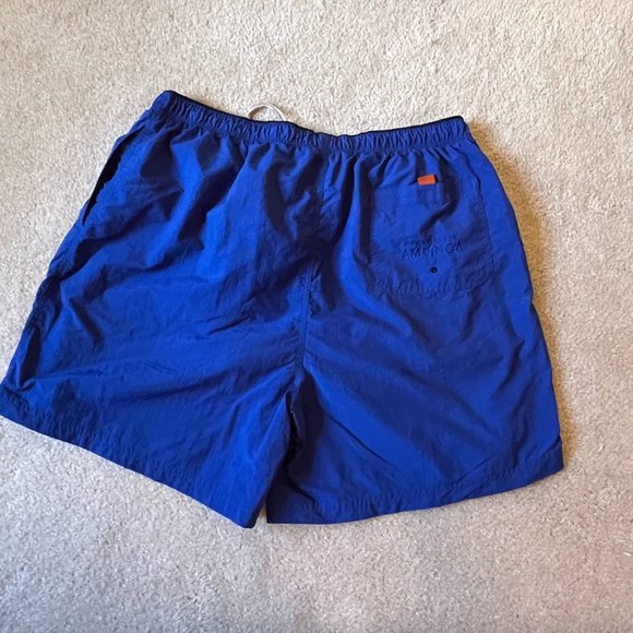 EUC 2X Men's Perry Ellis America Blue Athletic Swim Shorts - Picture 2 of 10